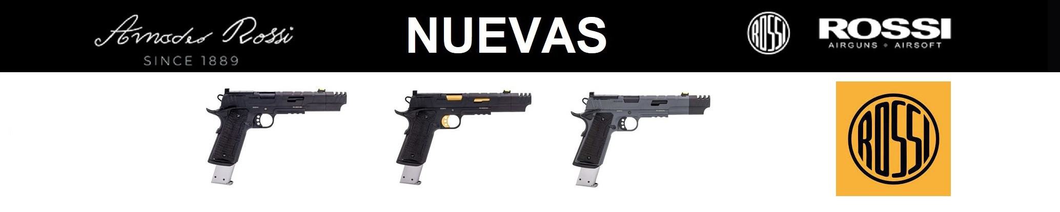NUEVAS PISTOLAS ROSSI REDWINGS OPEN CLASS
